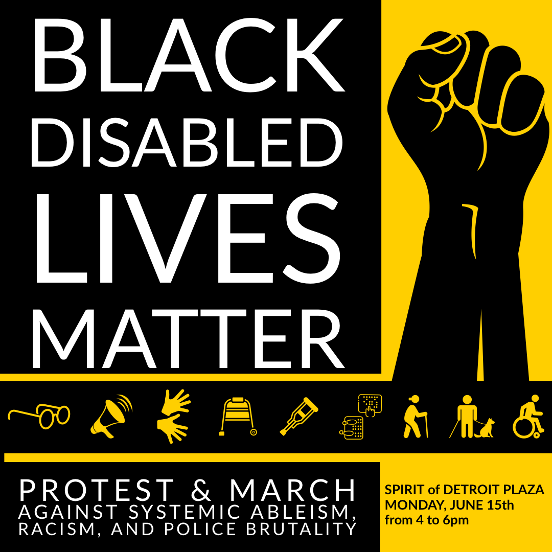 Black Disabled Lives Matter Protest