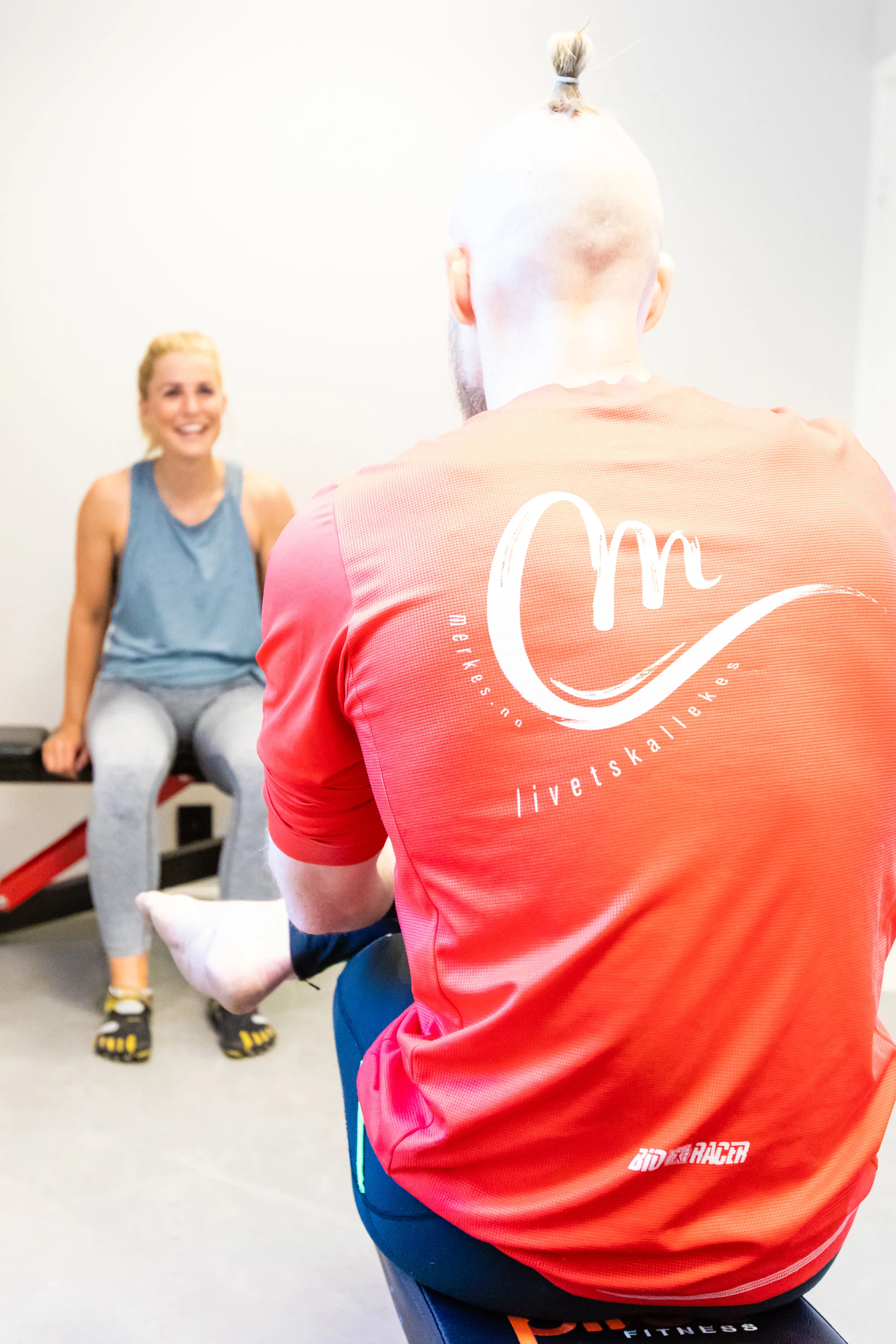 En trening starter og avsluttes alltid med en samtale - om hvordan tiden har vært siden sist og hva som skal skje til neste gang.
