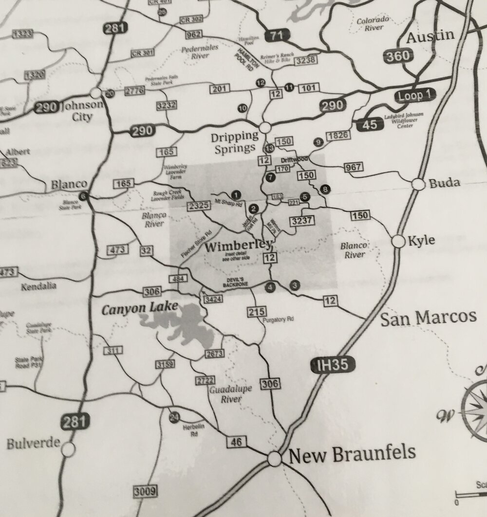 Wimberley, TX map