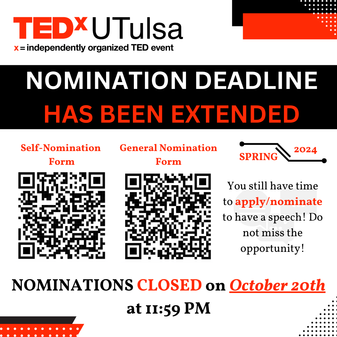 GREAT NEWS: NOMINATION DEADLINE HAS BEEN EXTENDED!