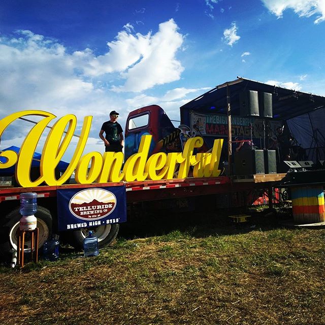 Blue skies at the #bigwonderful Come by for some live music snd an Original Grass-fed Burger at #OGBurgers #Denver #Burgers #Foodporn