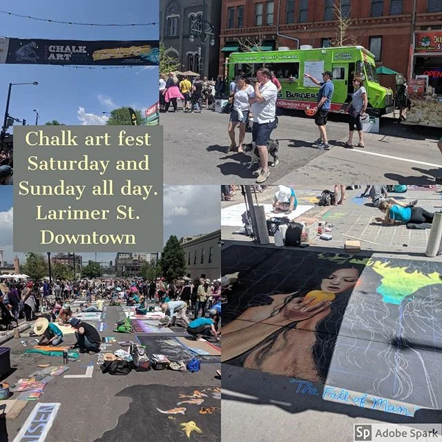 Chalk Art Fest. Saturday and Sunday