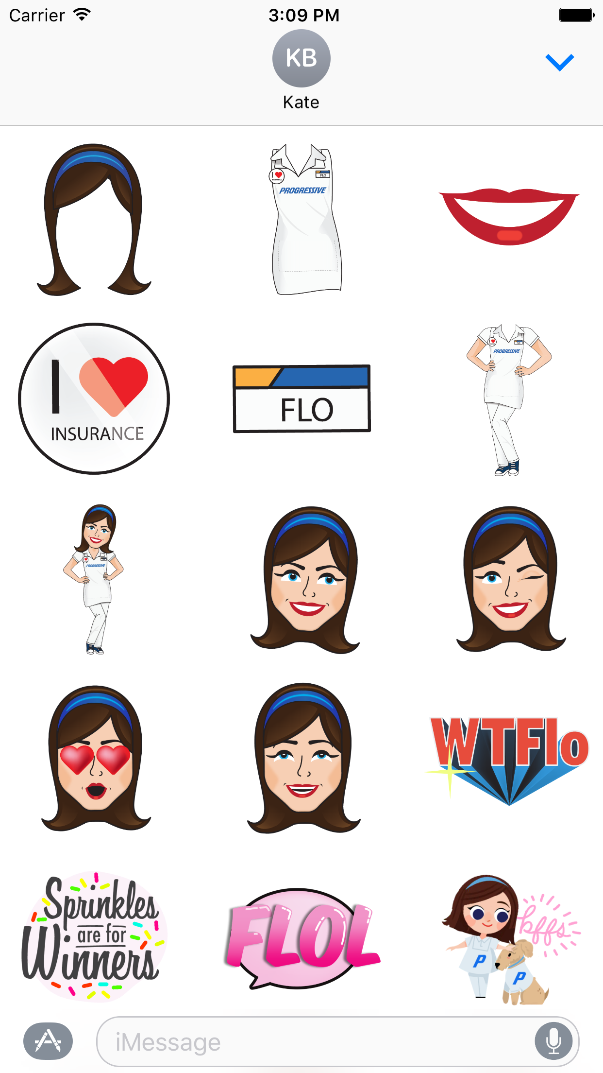 Flo Sticker Progressive Insurance Logo Sticker