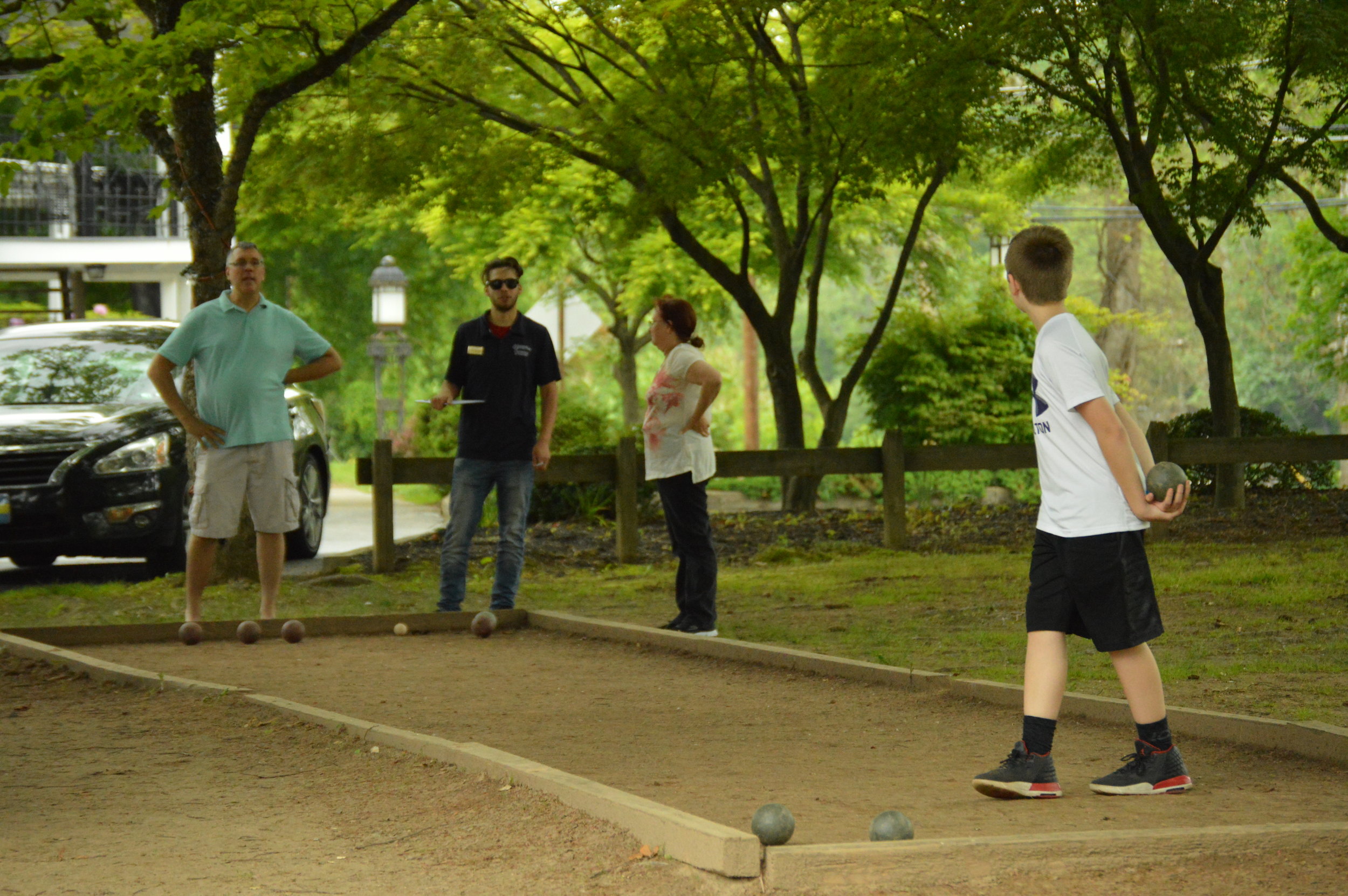 Bocce and Shuffleboard Courts and Horseshoe Pit