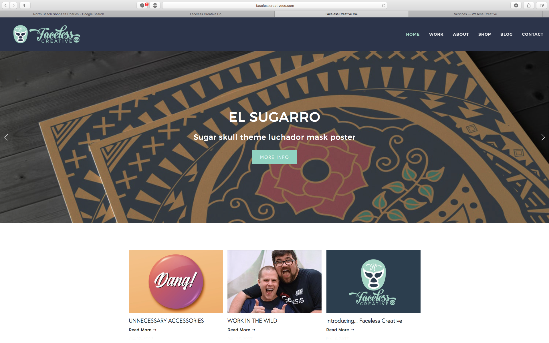 Old home page.