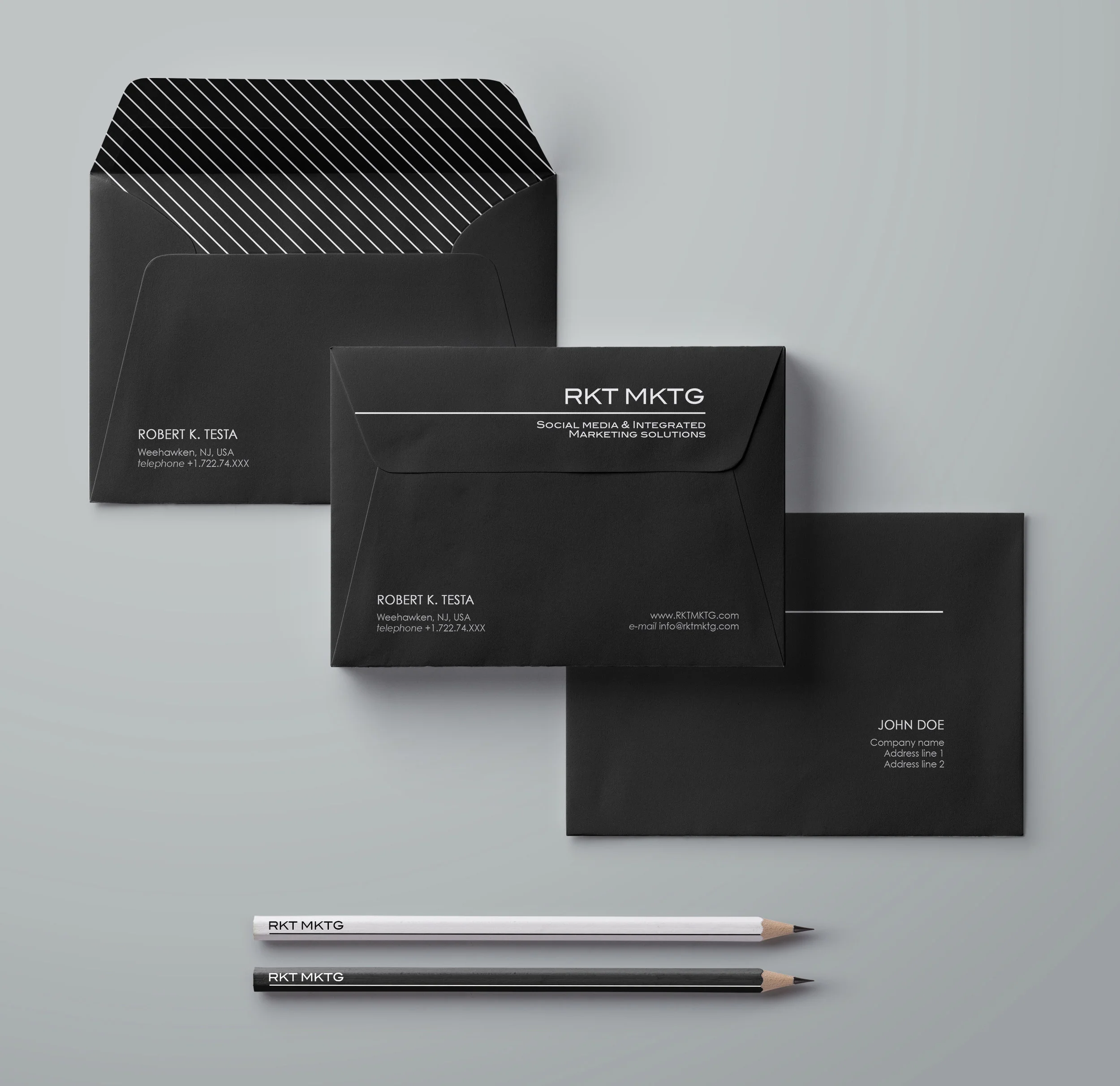 Envelope design.