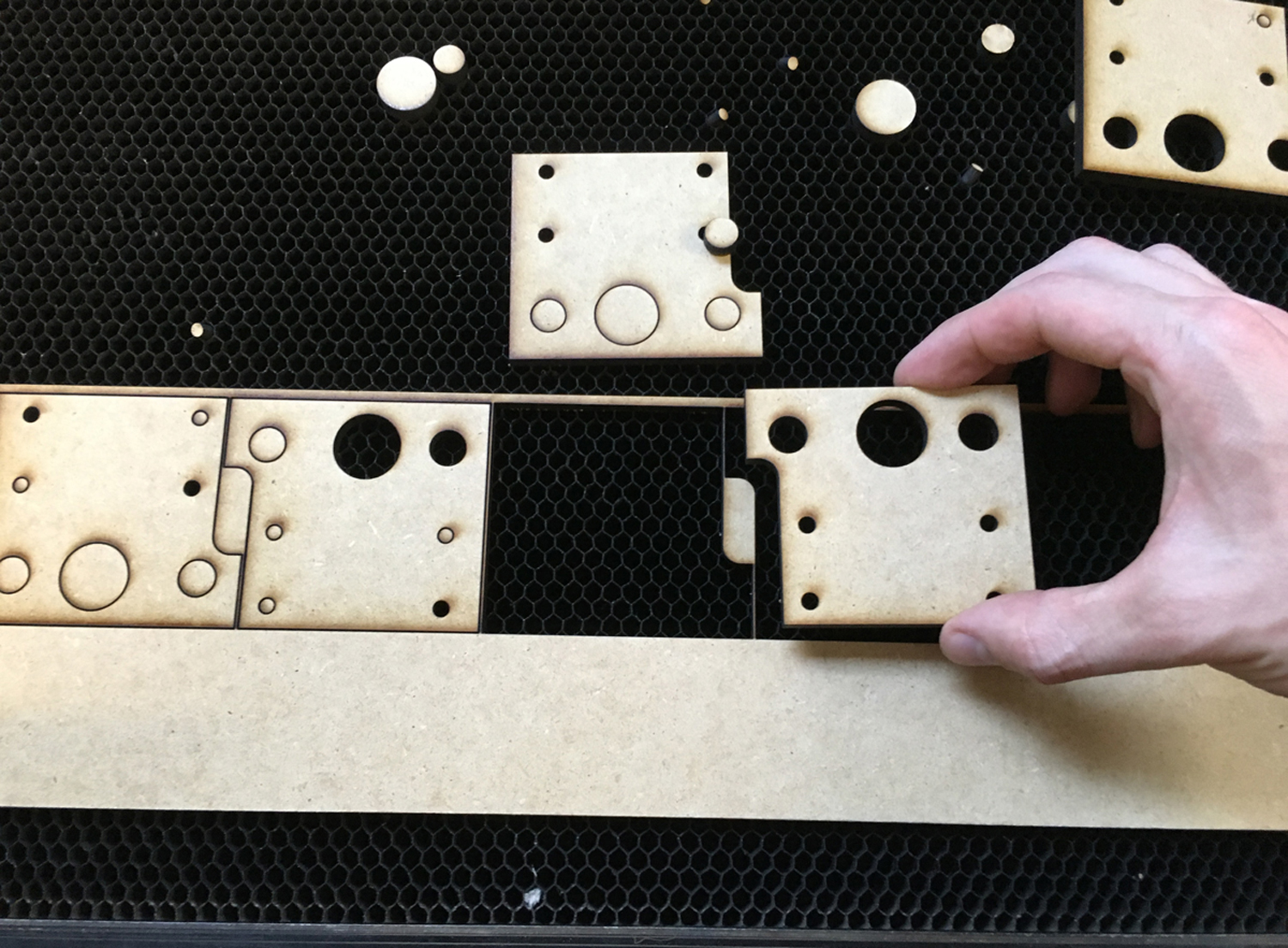 These components are made out of 1/4" MDF