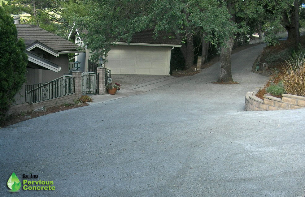 Pervious Concrete Driveway - Los Altos Hills, CA