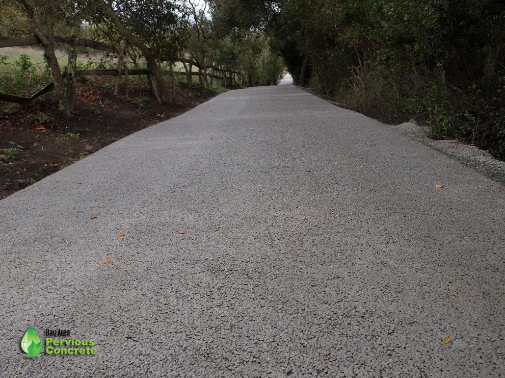 1/2 Mile Long Pervious Concrete Driveway - Palo Alto, CA