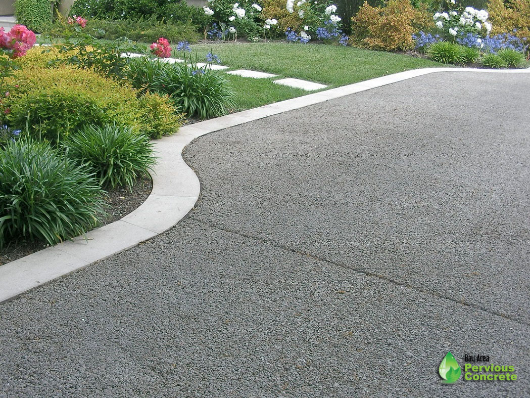 Classic Pervious Concrete Driveway - Palo Alto, CA