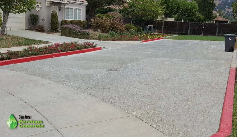 Seville Lane - Classic Pervious Concrete Roadway - Morgan Hill, CA