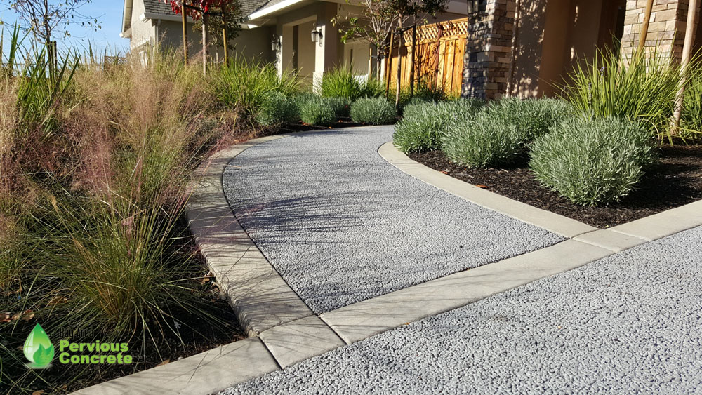 Classic Pervious Concrete Driveway - Concord, CA