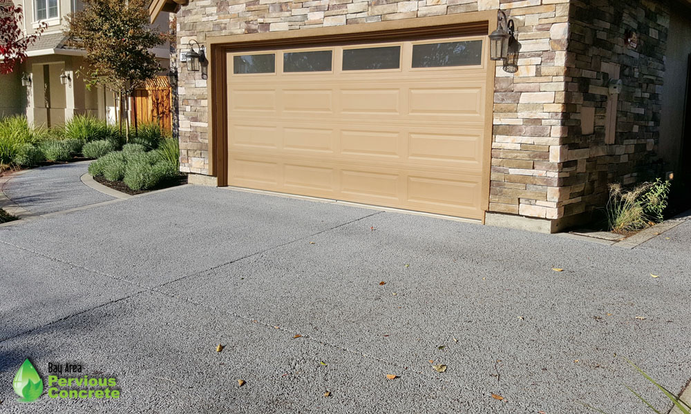 Residential Driveway Classic Pervious Concrete - Concord, CA 