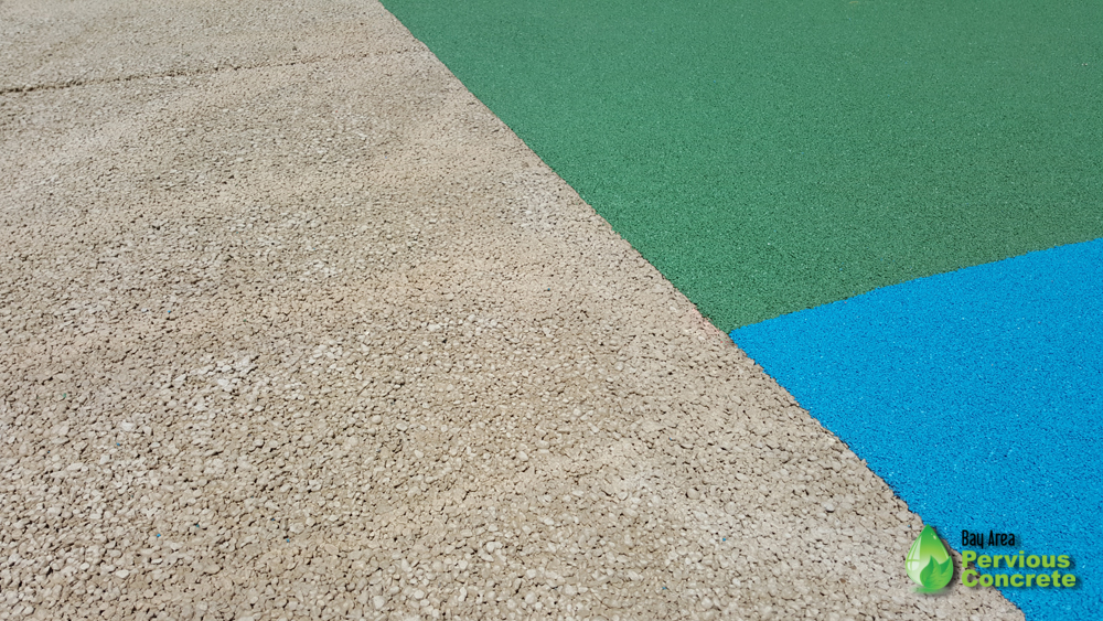 Tamien Park - Colored, Classic Pervious Concrete Park - San Jose, CA