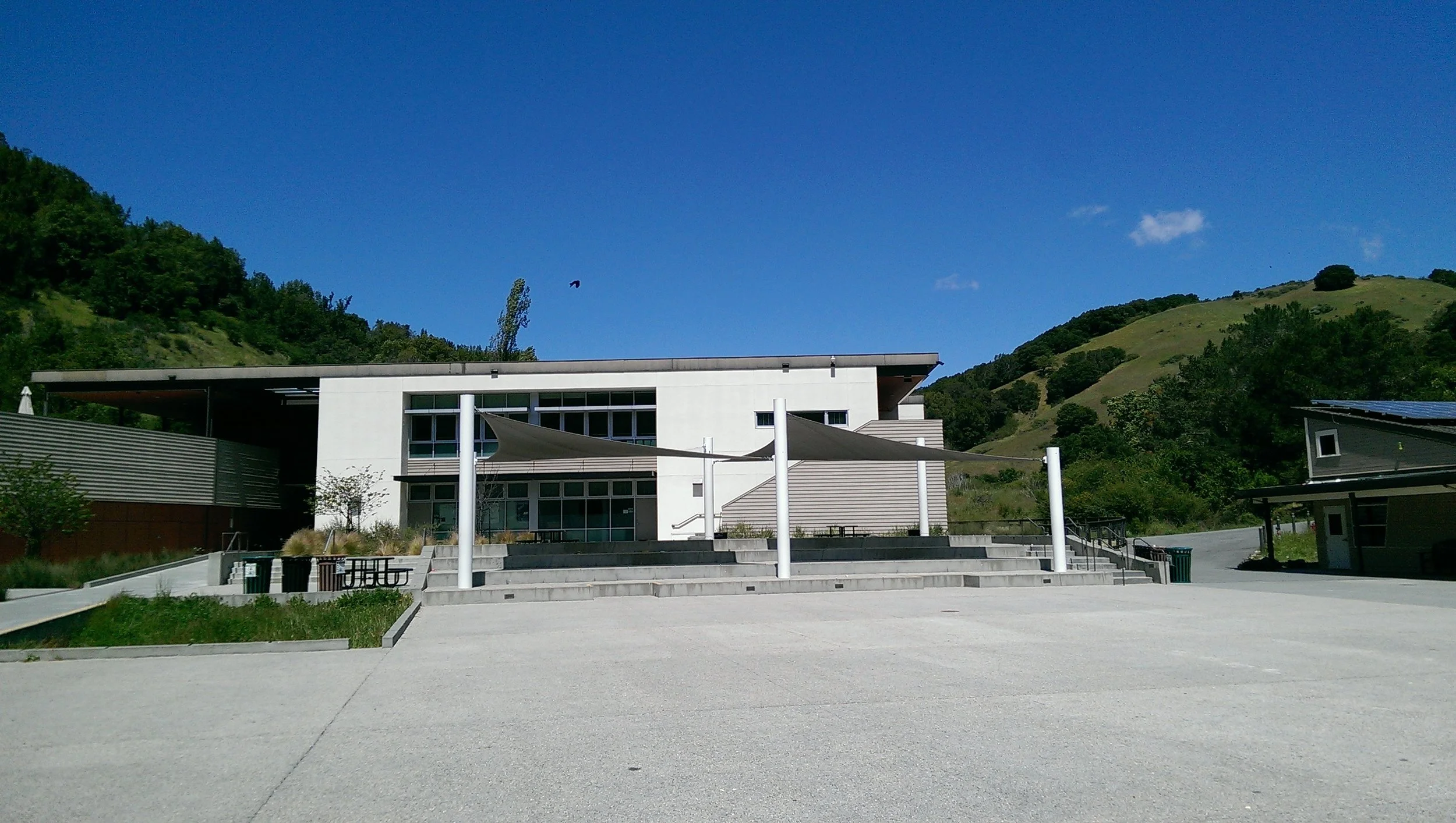 School's courtyard and amphitheater feature BAPC Classic Pervious Concrete. Credit: Sherwood Engineers