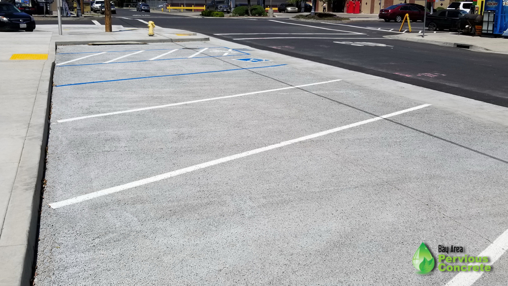 Classic Pervious Concrete - Parking Lot- Salidas, CA