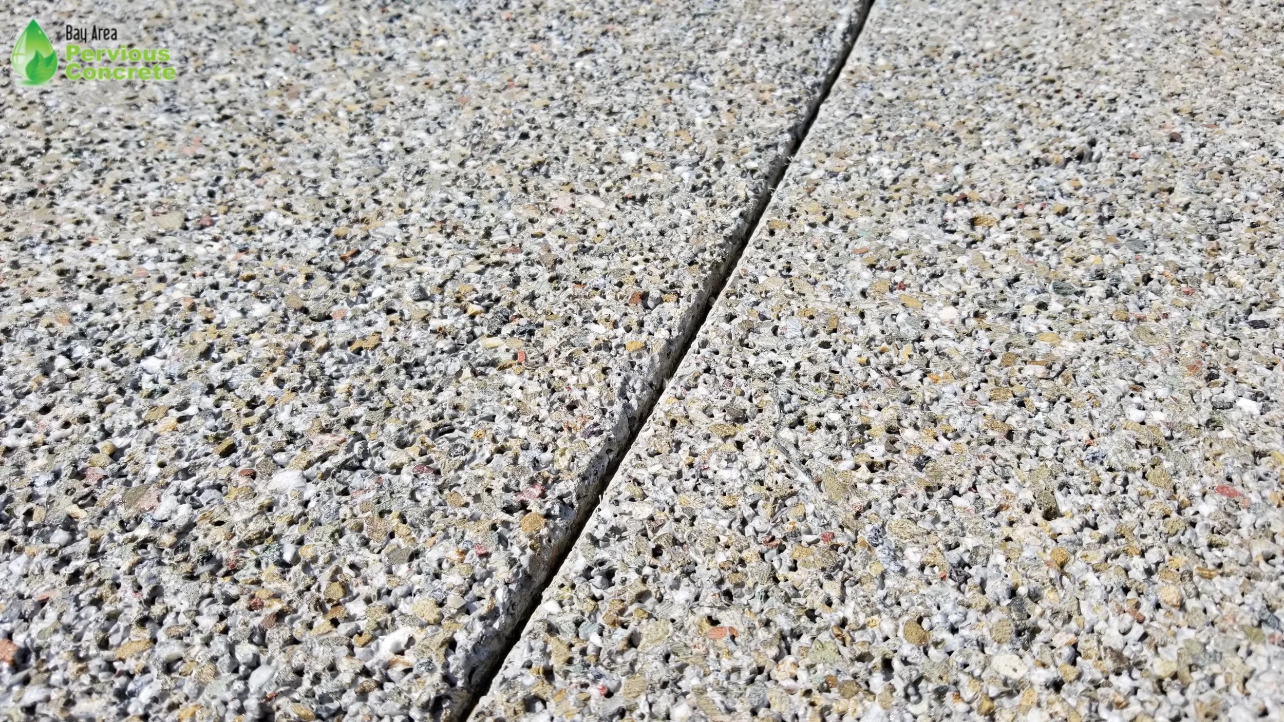 Decorative Colored Polished Pervious Concrete