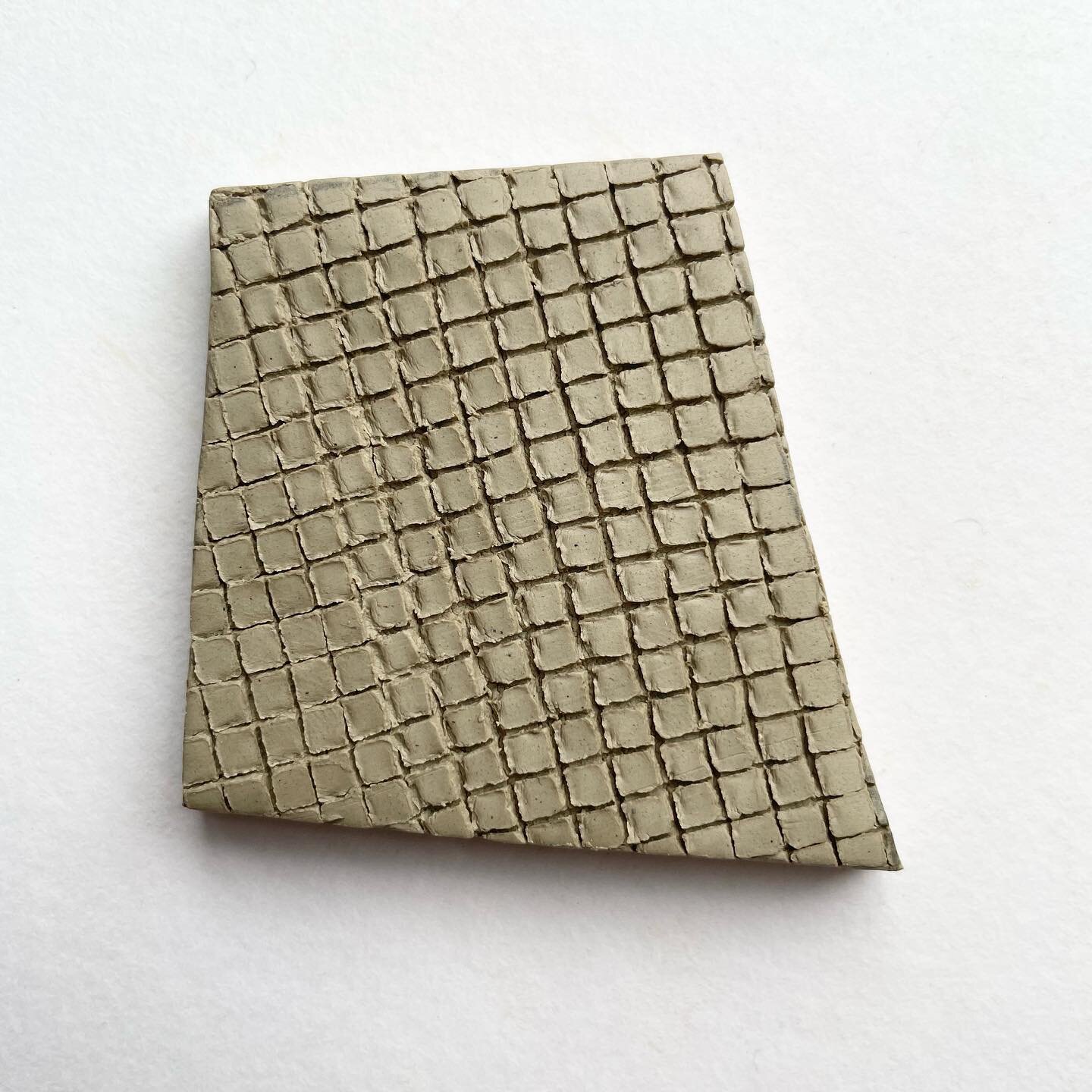 Metal mesh / wide 

@dothe100dayproject

#the100dayproject #the100dayproject2023 #the100daychallenge 
#100daysoftexturedtiles
#100daysofrandomshapes #100tiles #surfacetexture #texturedtiles #nakedclay #challengeyourself #design #ideas #experimenting 