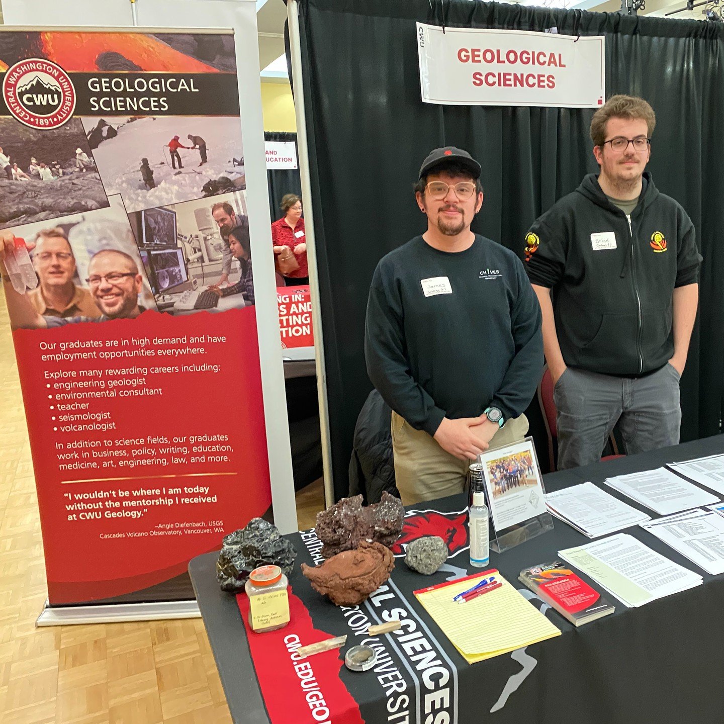 James &amp; Brice recruiting for CWU Geology. Join us!