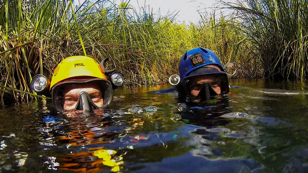 Cenote Vacaha - Daniel Nicklasson and me