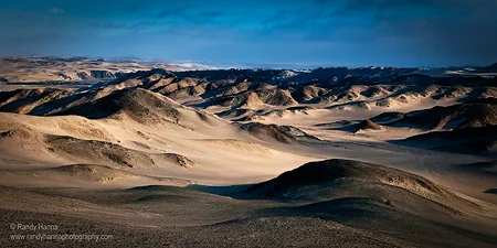 'Morning Glow' over the inland dunes of the Skeleton Coast, Namibia