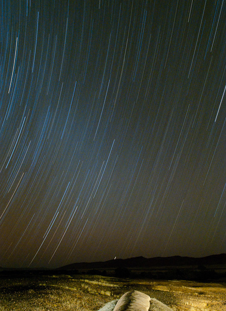 Star Trails Nikon D300, 17-55 @23mm, f5.6, 2918 seconds exposure