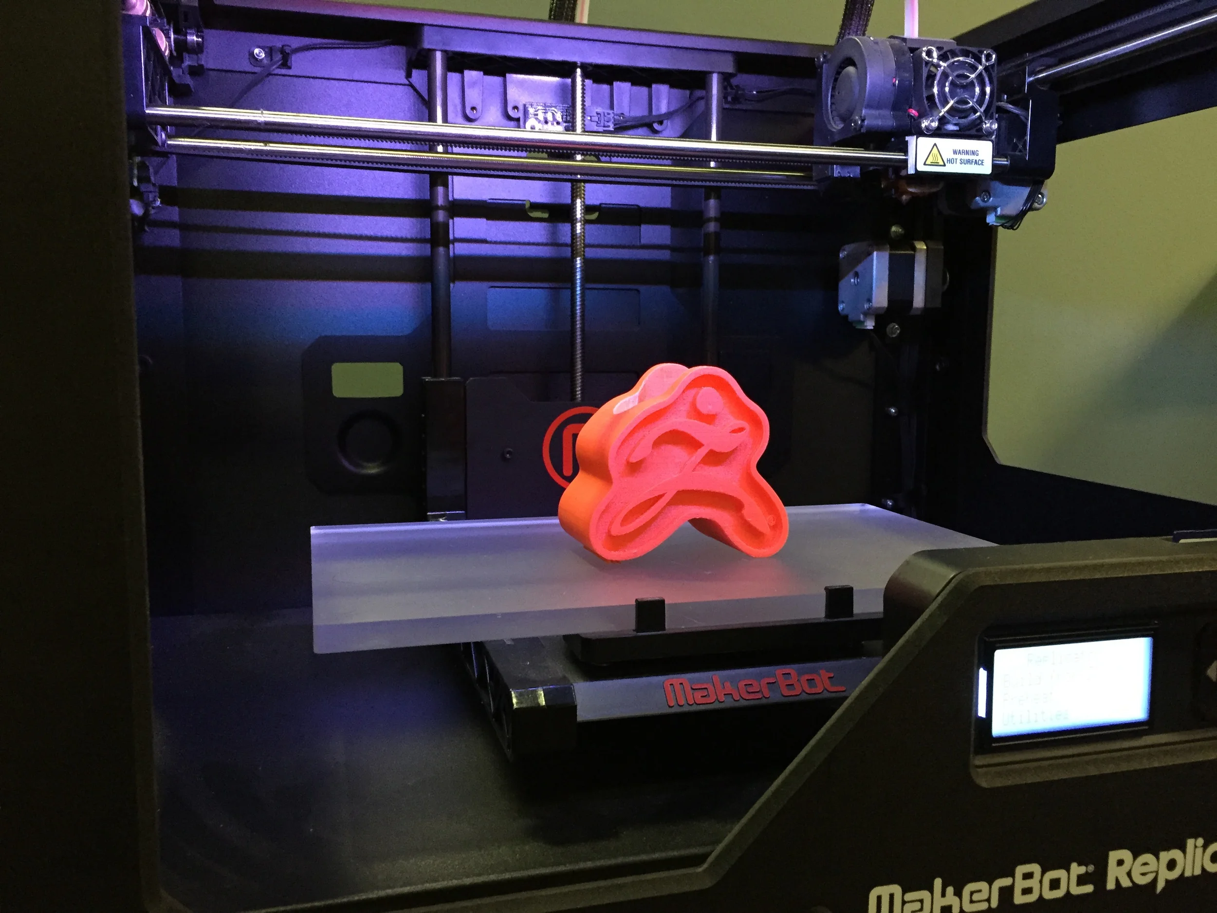  This was test print on the MakerBot to ensure the Wacom pen fit correctly in the stand. 