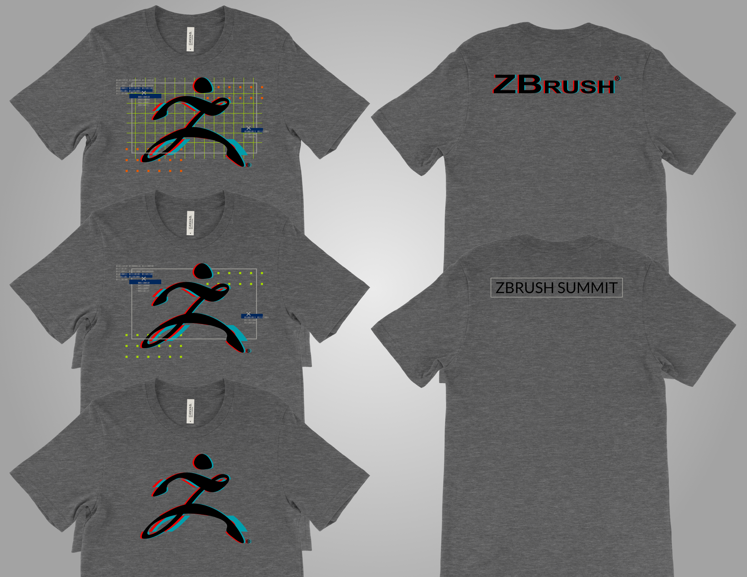 Summit T-Shirt Mock Up - Deep Heather - Orange Details.png