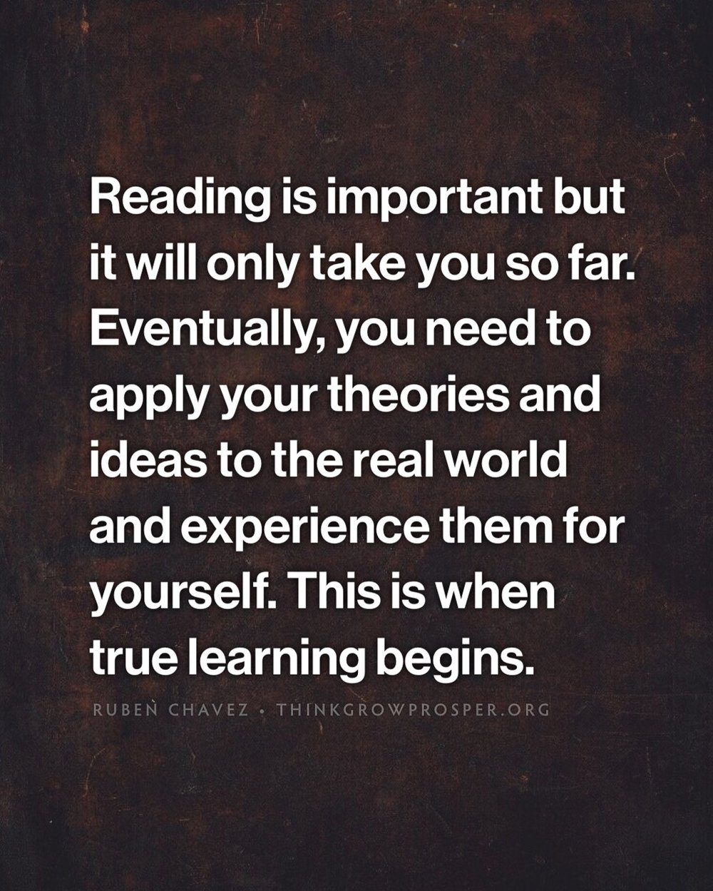 paragraph on real learning through experience