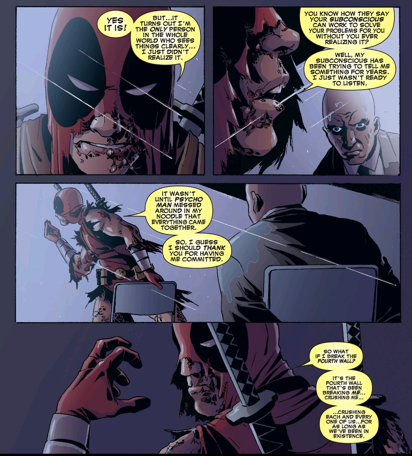 Deadpool shares his issues