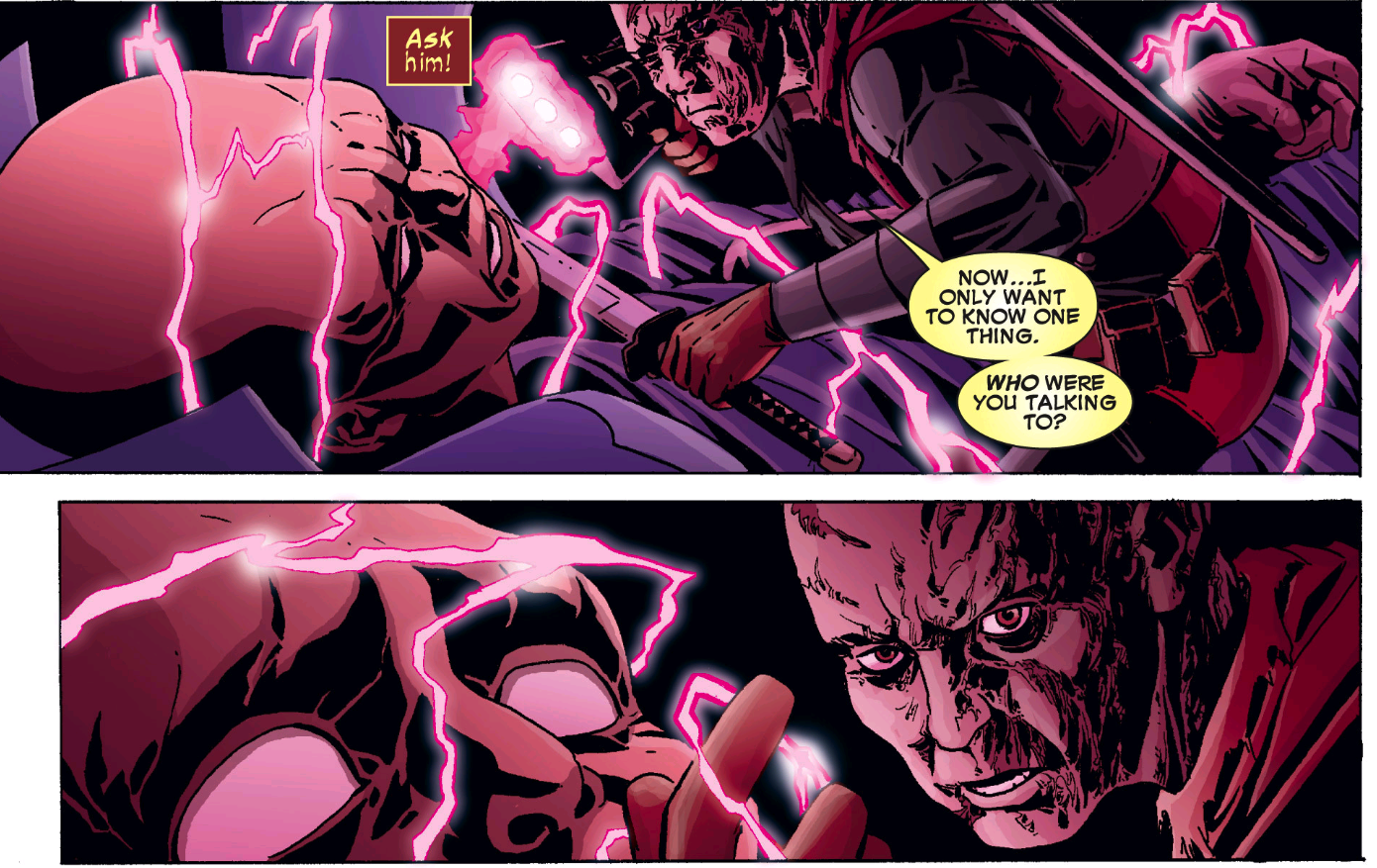 Deadpool has a chat with The Watcher
