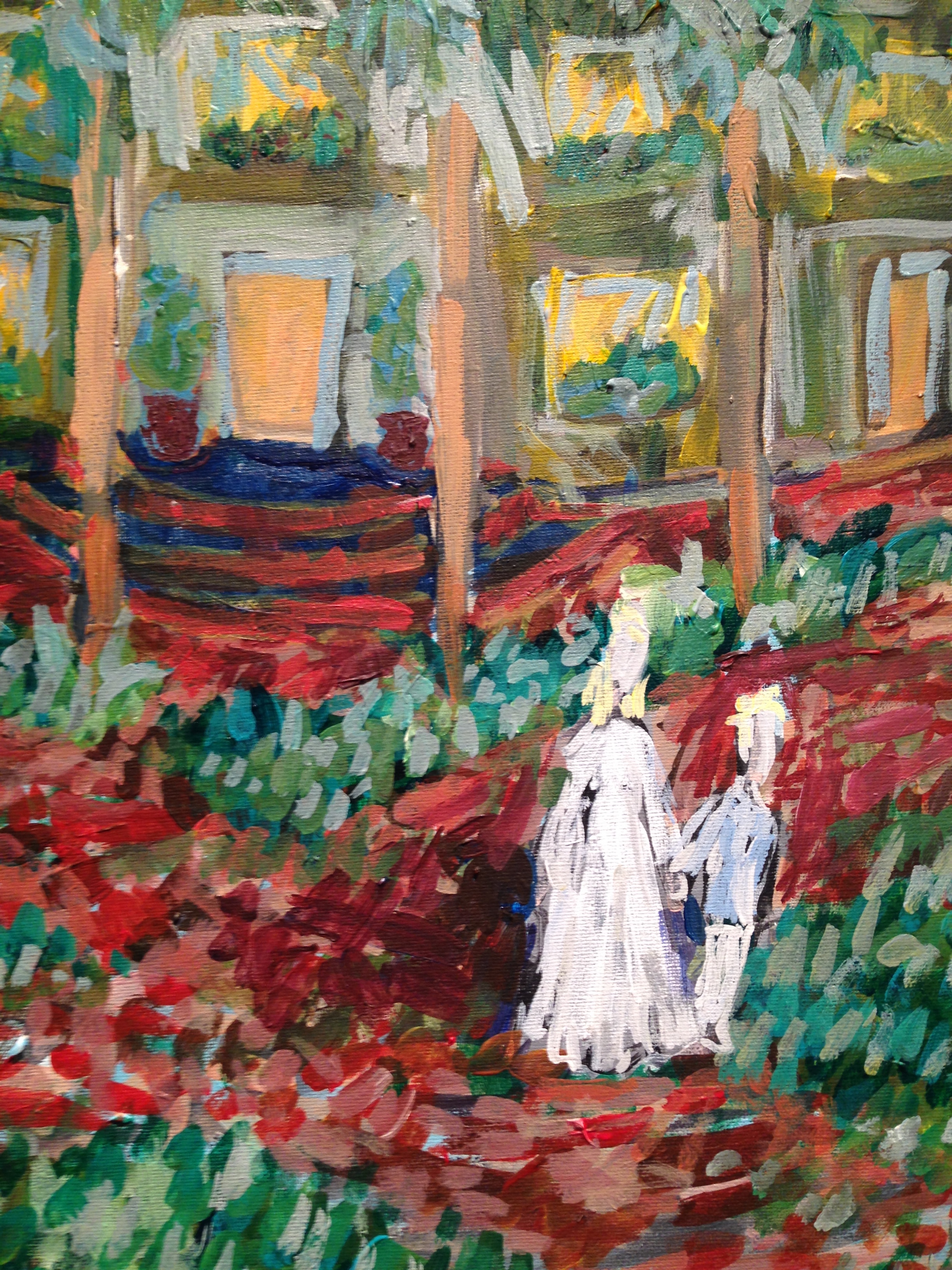 Detail of an original Jovan Lee Carter painting