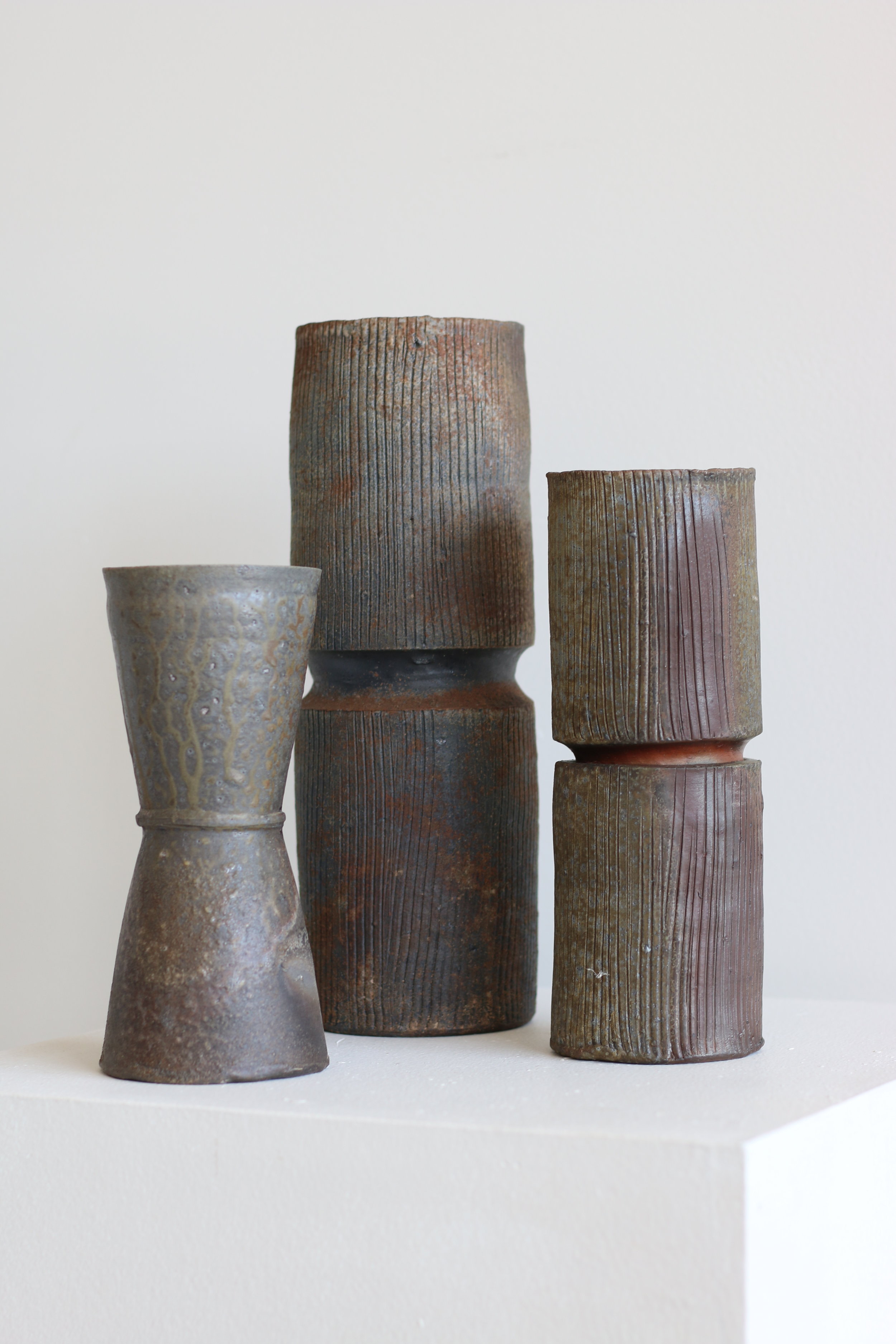 Various Stoneware Vases - Group