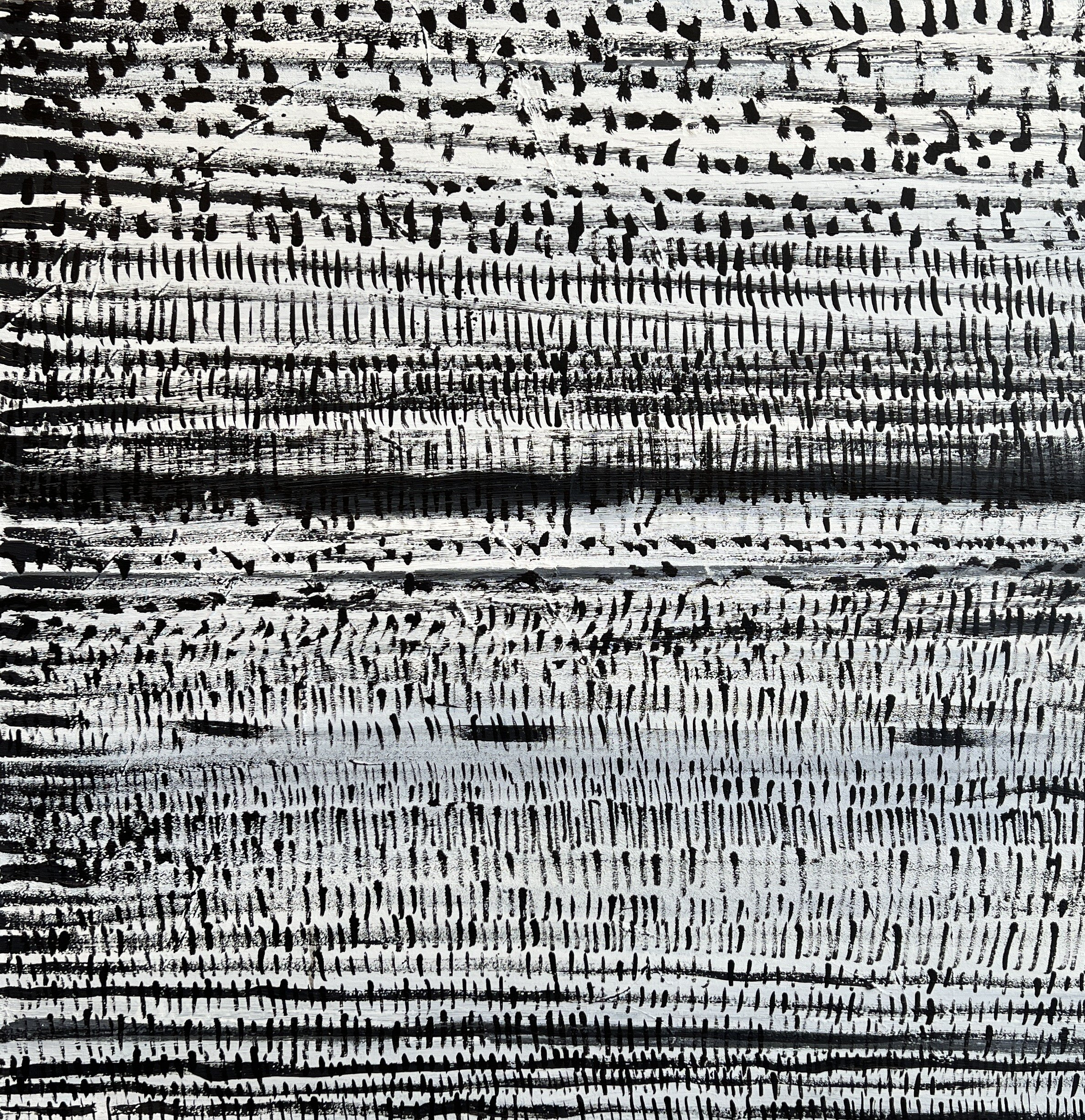 Untitled (stripes and marks)