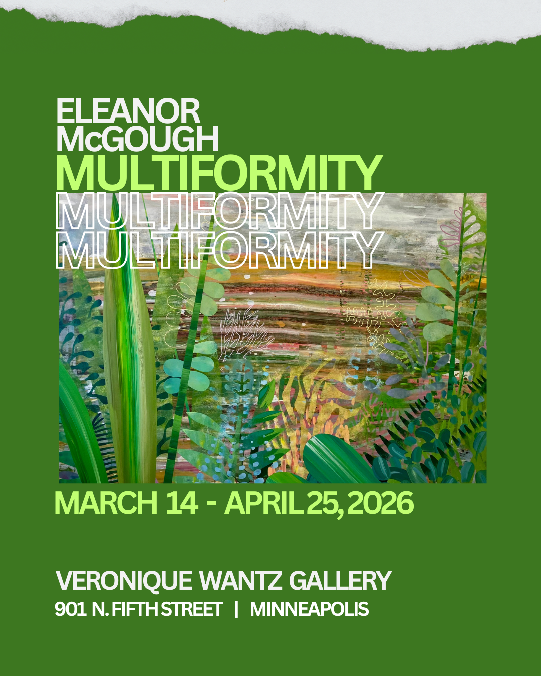 Gallery closed March 28th through April 6th - for inquiries during this time, please contact gallery@veroniquewantz.com and we will get back to you as soon as we can. 