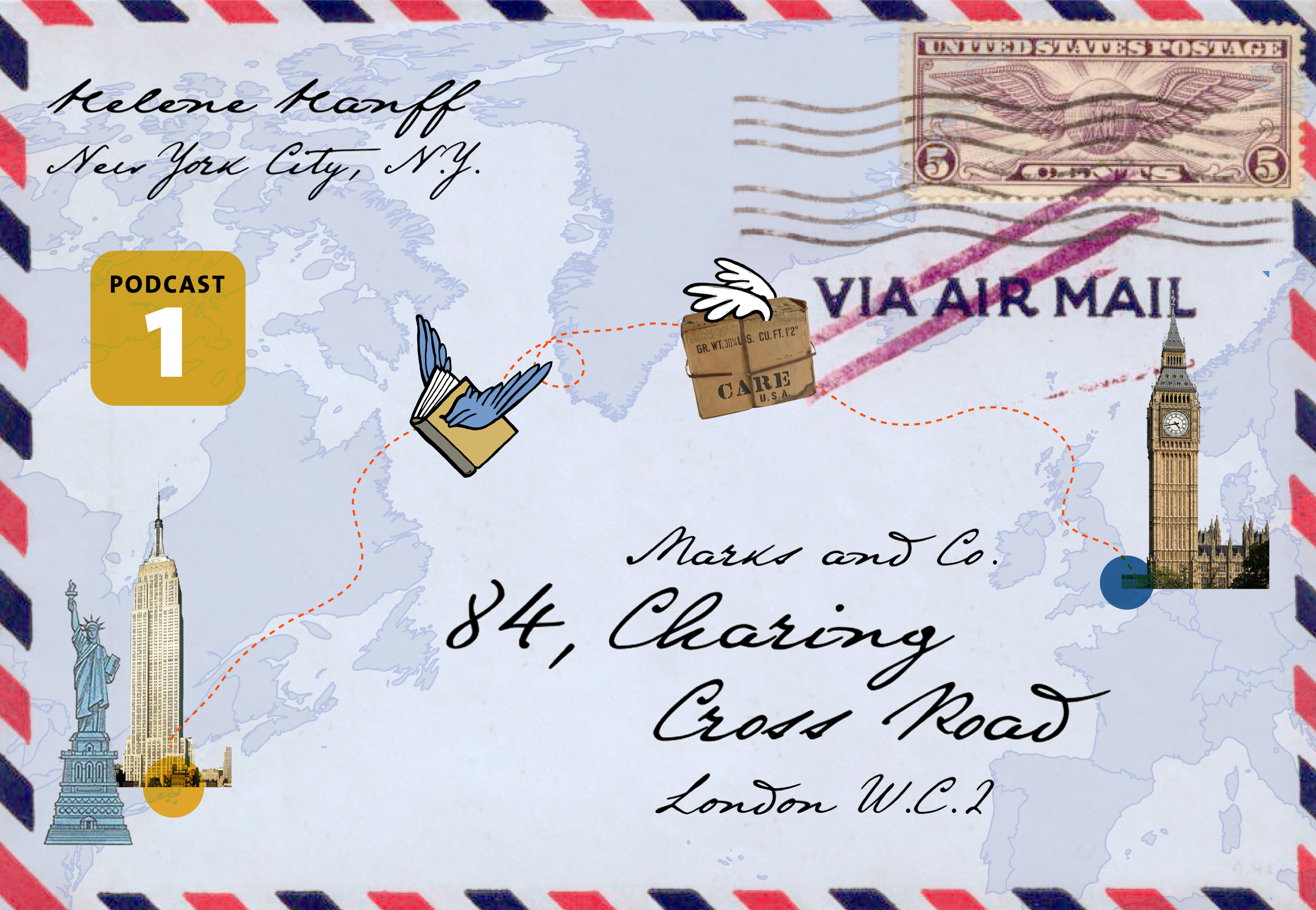 Charing Cross Road – Ein Briefwechsel im 2. Weltkrieg zwischen London und New York ist in 12 Etappen zu hören.