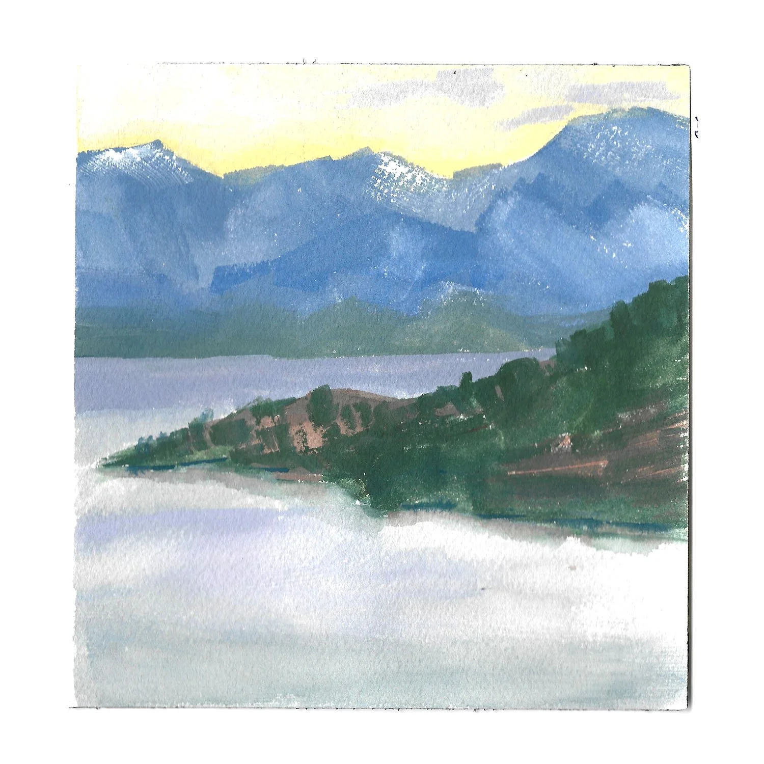 Gouache landscape