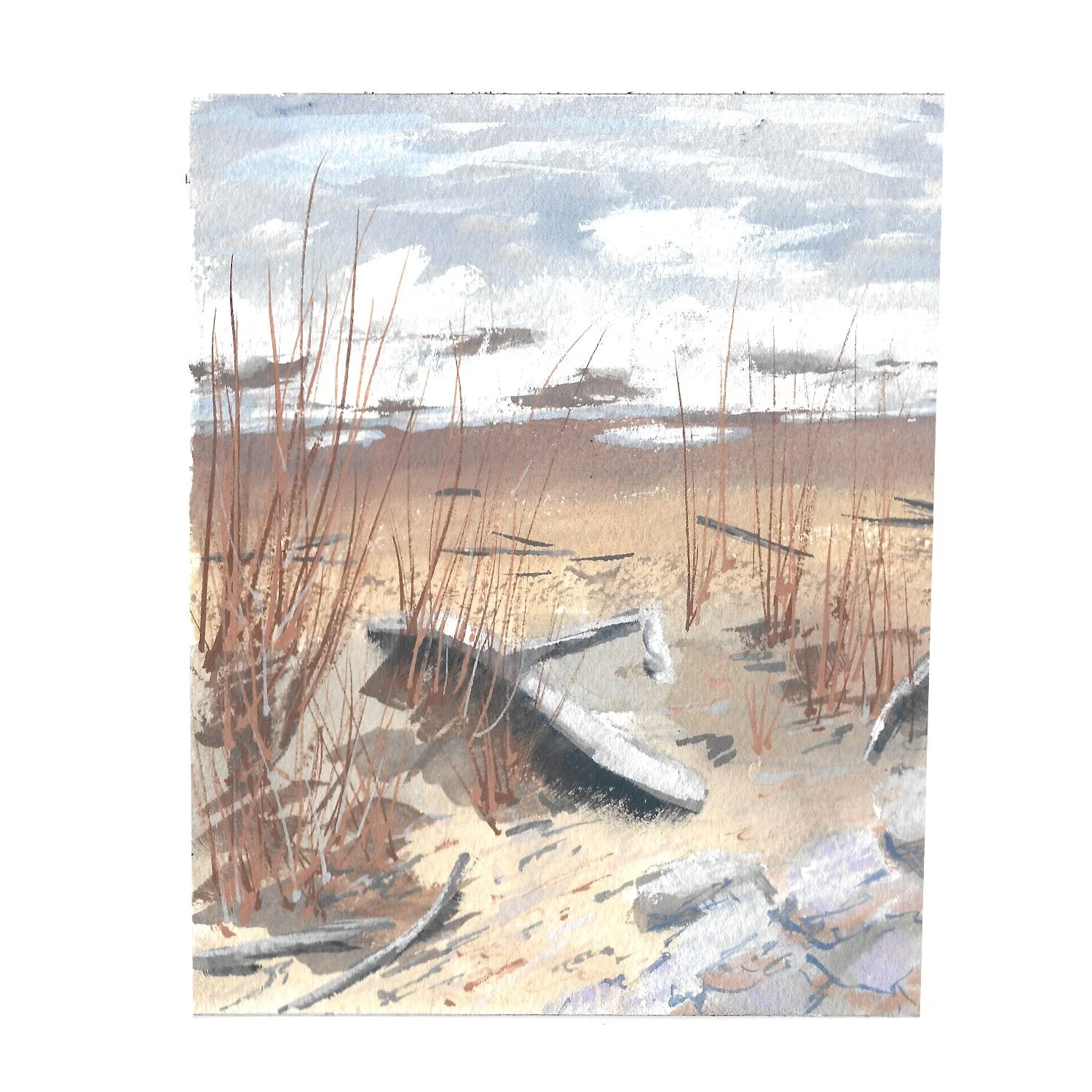 Gouache landscape