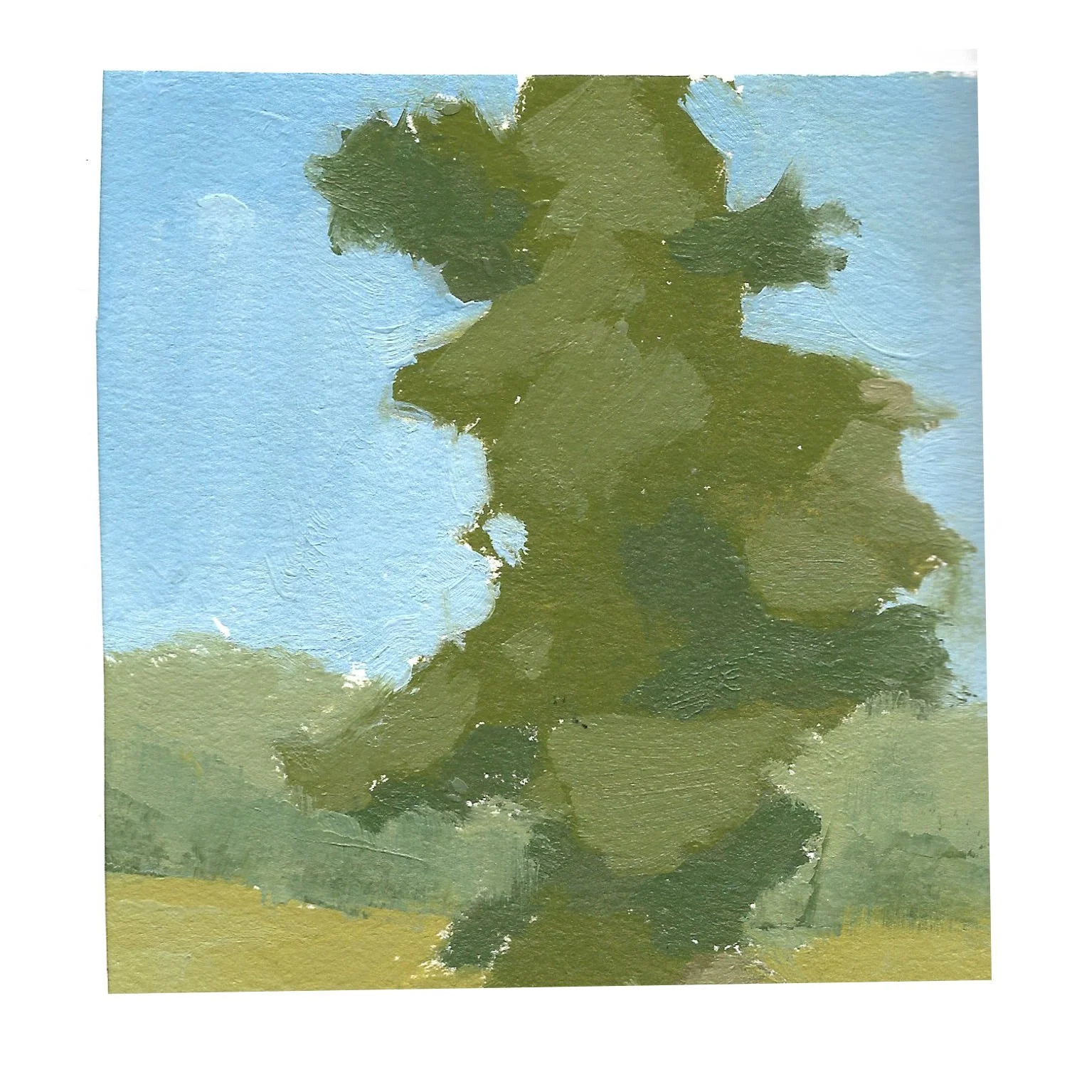 Oil on canvas paper