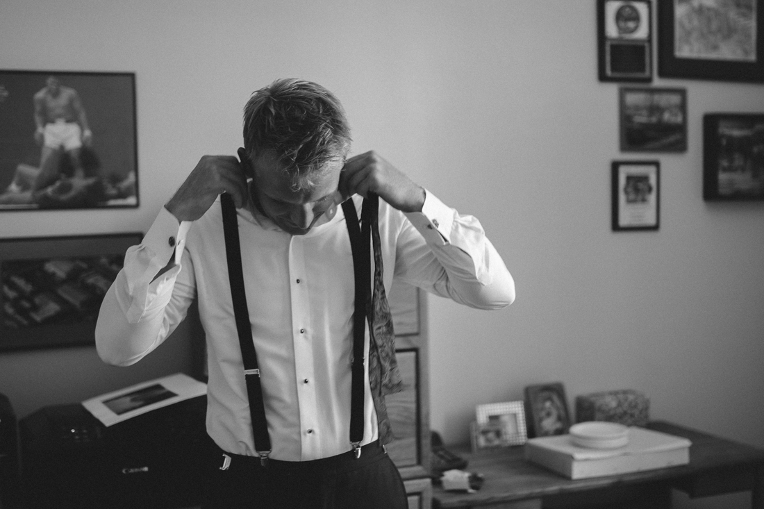 Lake Tahoe California Wedding Photographer groom getting ready photo 