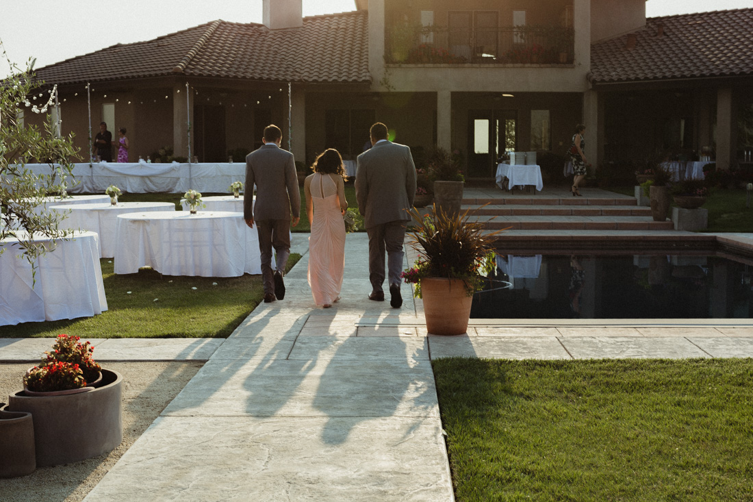 California Wedding private venue photo during golden-hour 