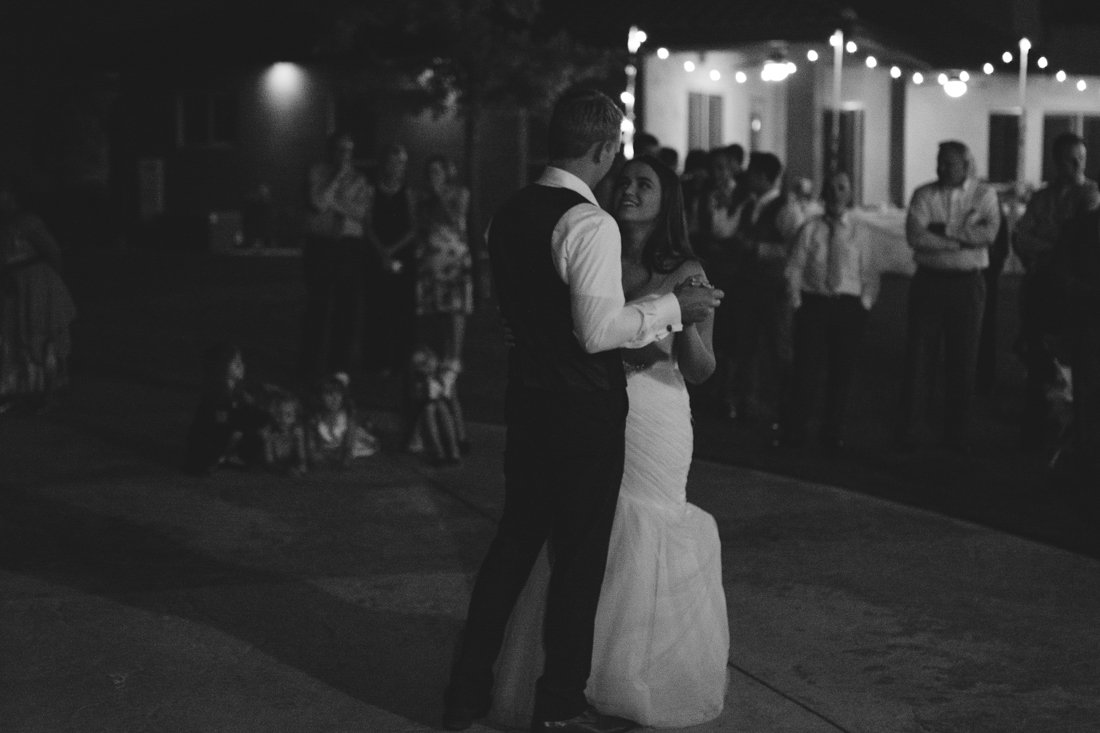 California Wedding private venue bride and groom dancing photo