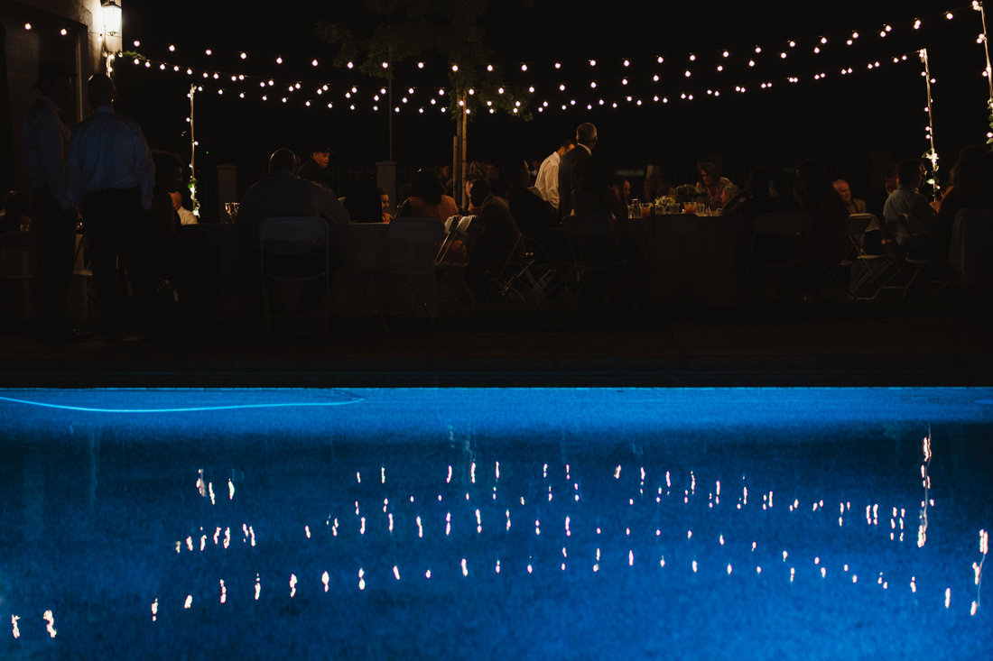 California Wedding private venue evening photo 