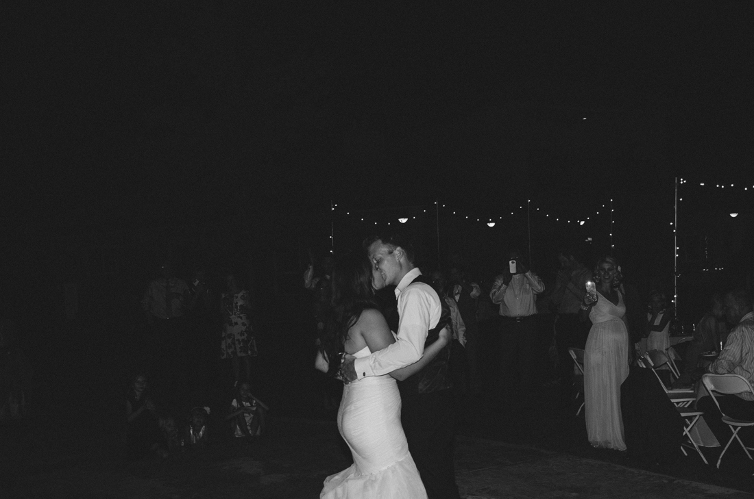 California Wedding private venue bride and groom kissing photo