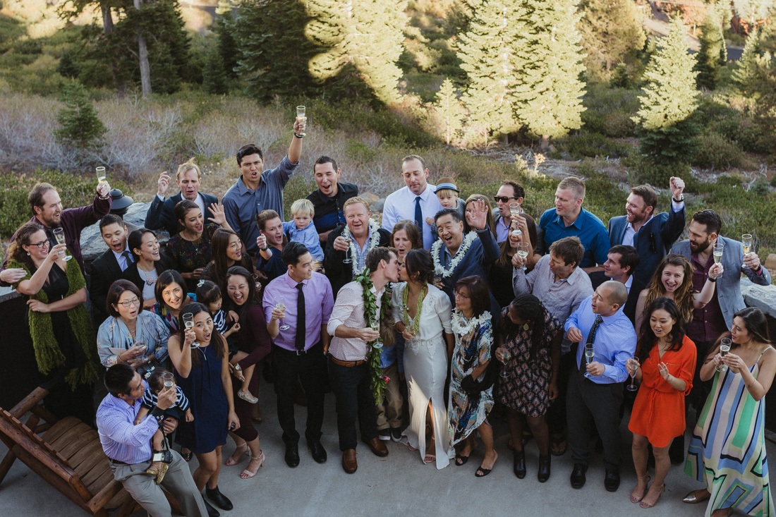 North Tahoe Lodge wedding guests photo 