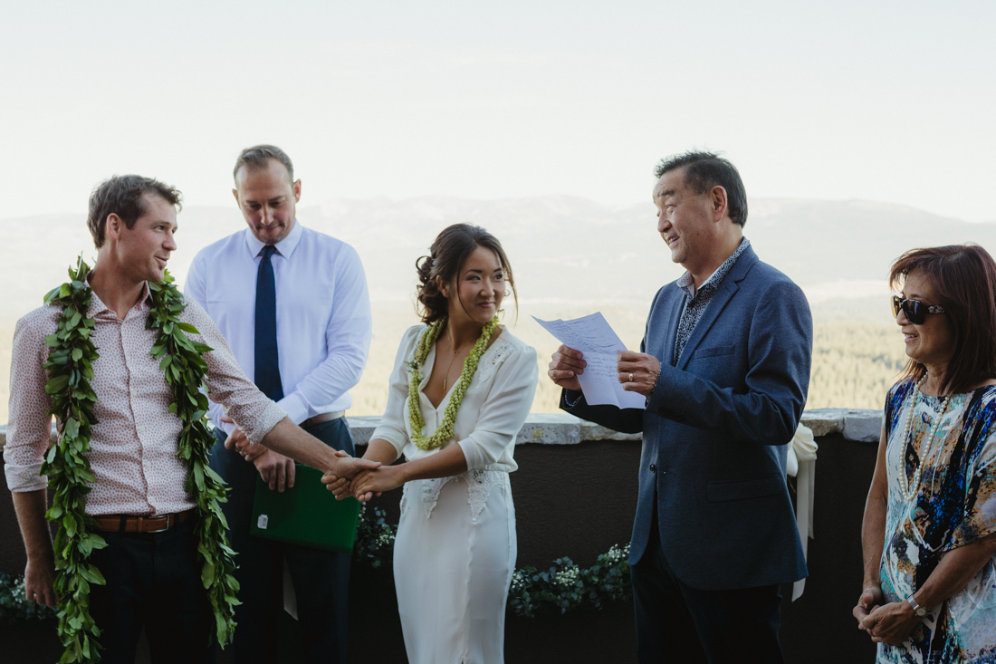 North Tahoe Lodge wedding ceremony photo   