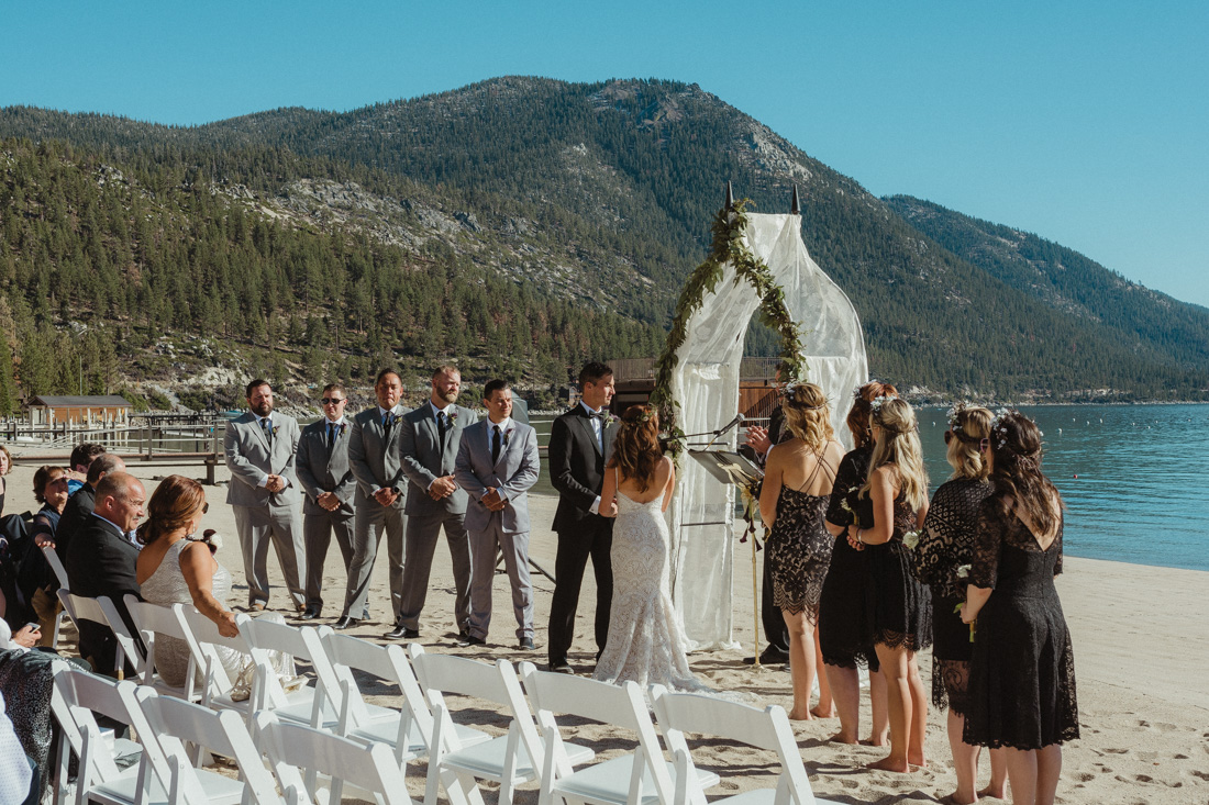 Incline Village wedding venue at the beach