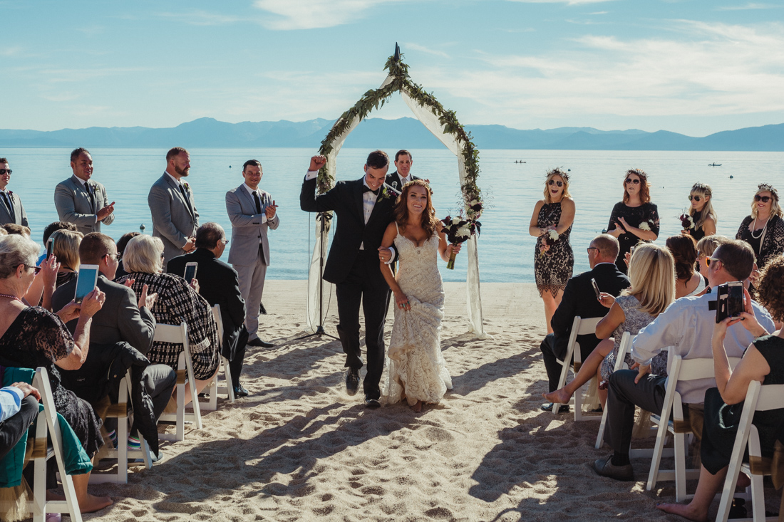 Incline Village wedding venue couples photo  