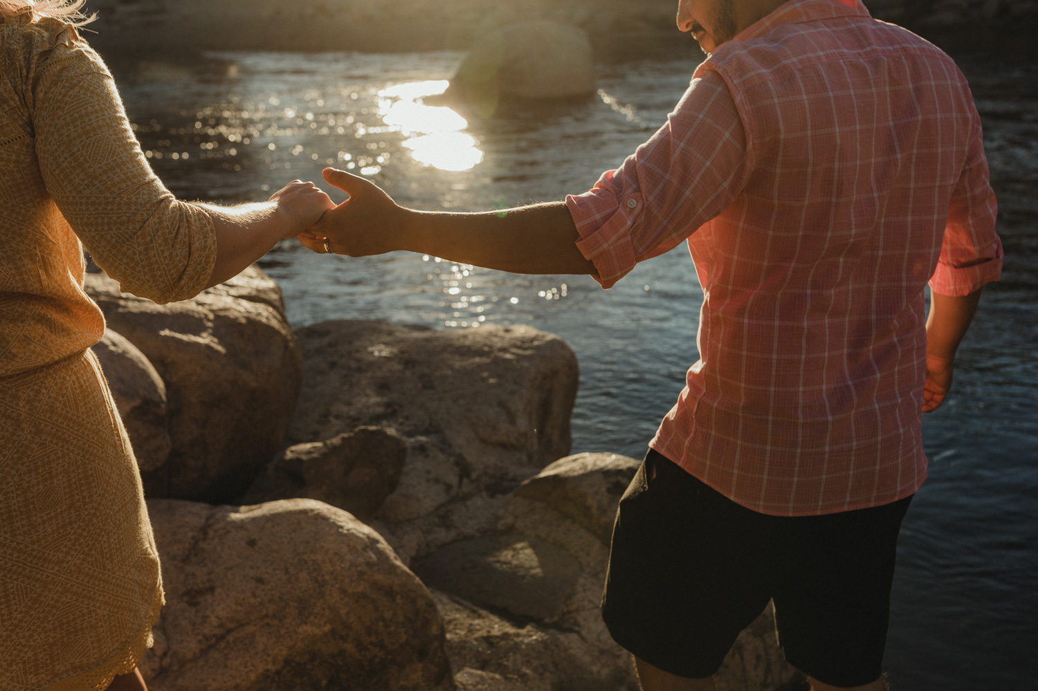Rancho San Rafael Regional Park, parents holding hands photo