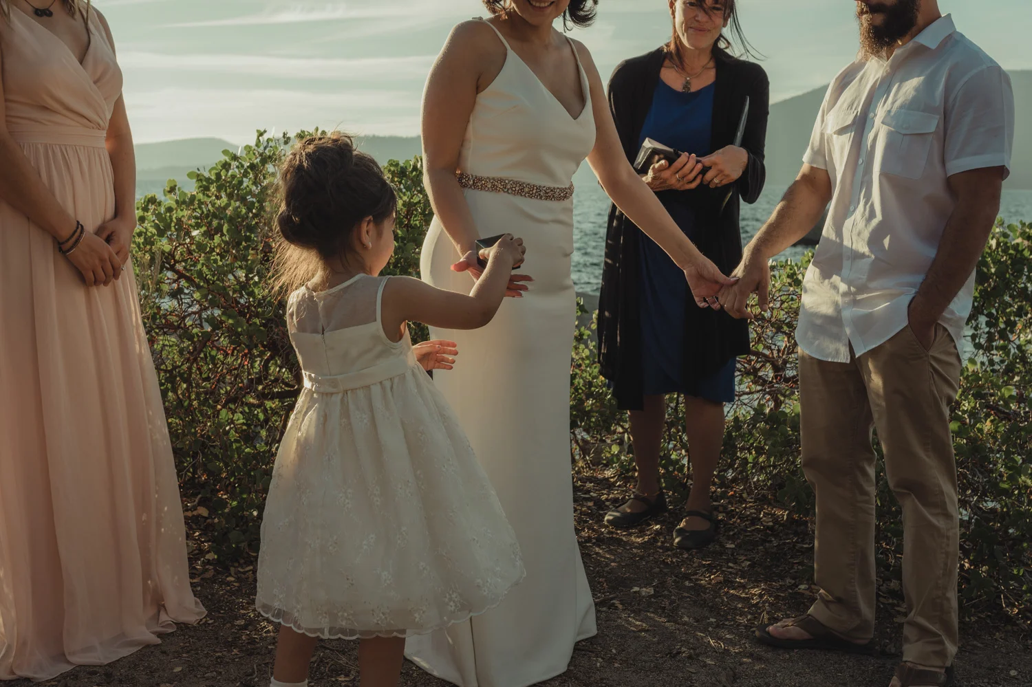 Lake Tahoe elopement ring bearer photo